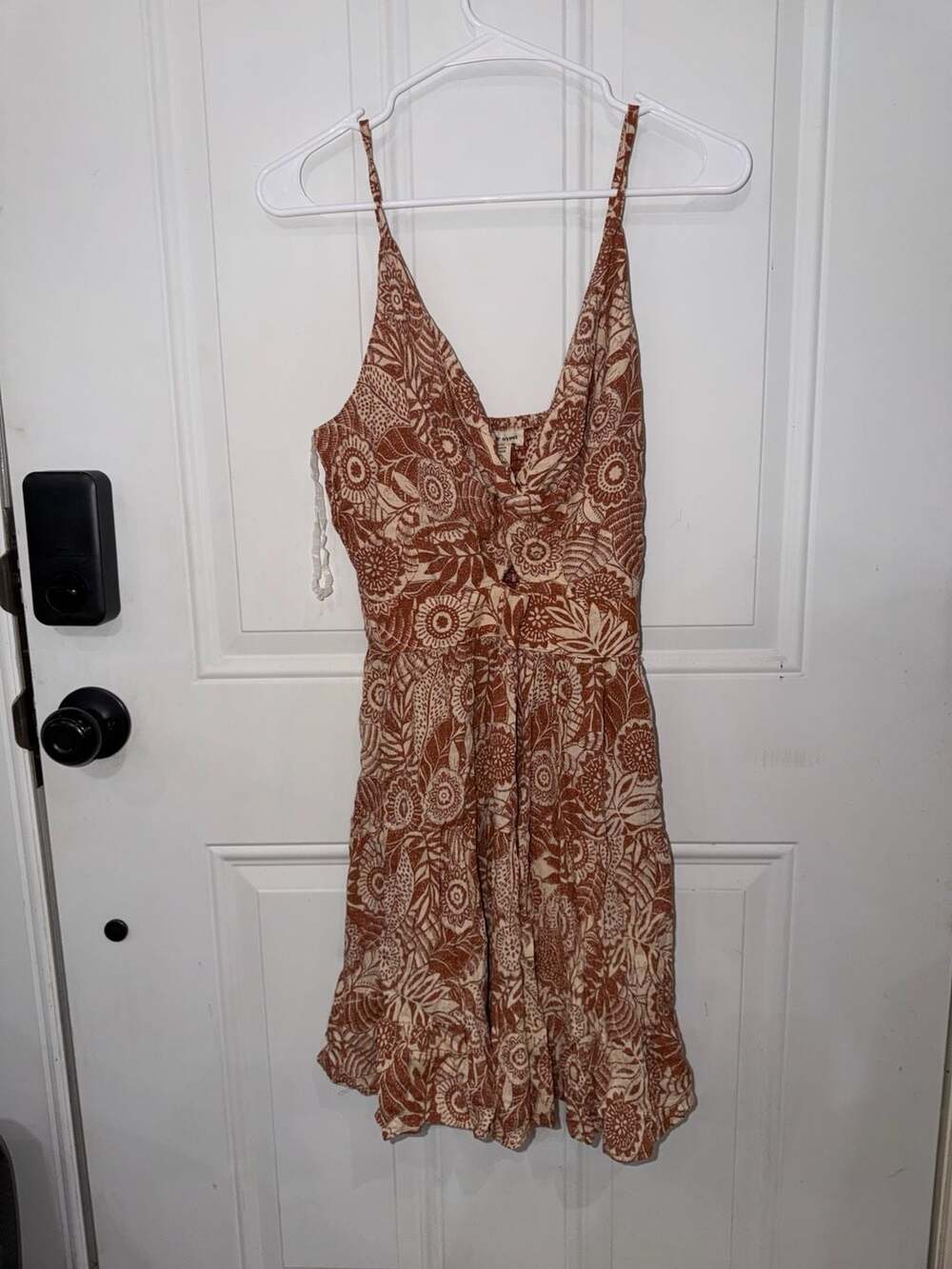 Romantic Gypsy Floral Print V-Neck Mini Dress